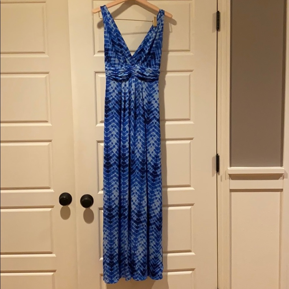 Tart Jersey Blue Tie Dye Maxi Dress